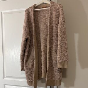 POLL Textured Tan Cardigan